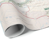 オリンピック国立公園の地図（2010年） ラッピングペーパー (ロールコーナー)