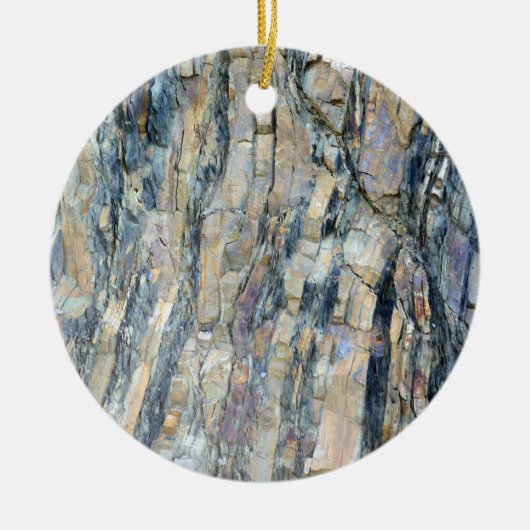 オリンピック国立公園の折り畳み岩 セラミックオーナメント (正面)