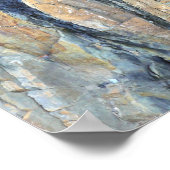 オリンピック国立公園の折り畳み岩 ポスター (角)