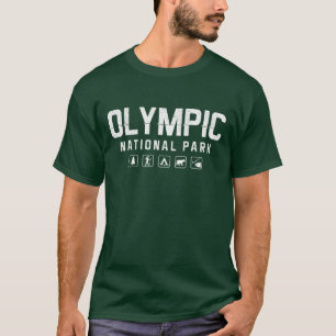 オリンピック国立公園のTシャツ(暗い) Tシャツ
