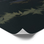 オリンピック国立公園ベクトルイラストレーションポスター ポスター (角)