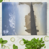 オリンピック国立公園ルビービーチの夕日 キッチンタオル (折り畳み)