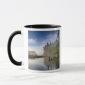 オリンピック国立公園ルビービーチの夕日 マグカップ (左)