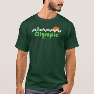 オリンピック国立公園レトロ Tシャツ