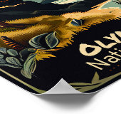 オリンピック国立公園ヴィンテージ ポスター (角)