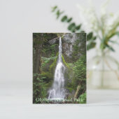 オリンピック国立公園滝旅行写真 ポストカード (スタンド正面)