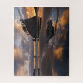 オリンピック国立公園第二ビーチに沈む夕日 ジグソーパズル (縦)