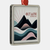 オリンピック国立公園色付きヒルズ メタルオーナメント (右)