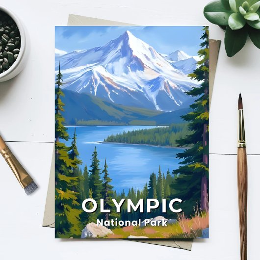 オリンピック国立公園 | ワシントン州の旅の絵 ポストカード