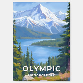 オリンピック国立公園 | ワシントン州の旅の絵 マグネット