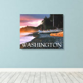 オリンピック国立公園 |ワシントン州 キャンバスプリント (インサイチュ (ウッドフロア))