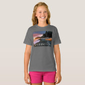 オリンピック国立公園 | ワシントン州 Tシャツ (正面フル)