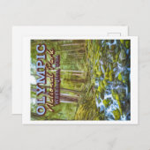 オリンピック国立公園 – ワシントン統一された州 ポストカード (正面/裏面)
