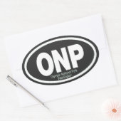 オリンピック国立公園 楕円形シール (封筒)