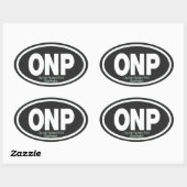 オリンピック国立公園 楕円形シール (シート)