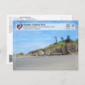 オリンピック国立公園 – 第2ビーチラプッシュ ポストカード (正面/裏面)