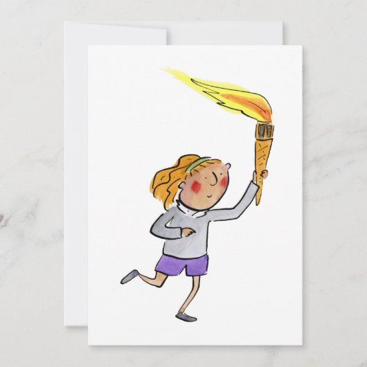 オリンピック聖火 招待状 (正面)