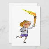 オリンピック聖火 招待状 (正面/裏面)