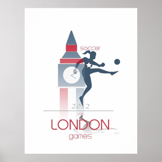 オリンピック：サッカー ポスター (正面)