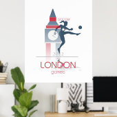 オリンピック：サッカー ポスター (ホームオフィス)