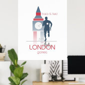 オリンピック：陸上競技 ポスター (ホームオフィス)