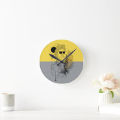 オリンモダンピック神アポロコロブロック ラウンド壁時計 (ホーム)