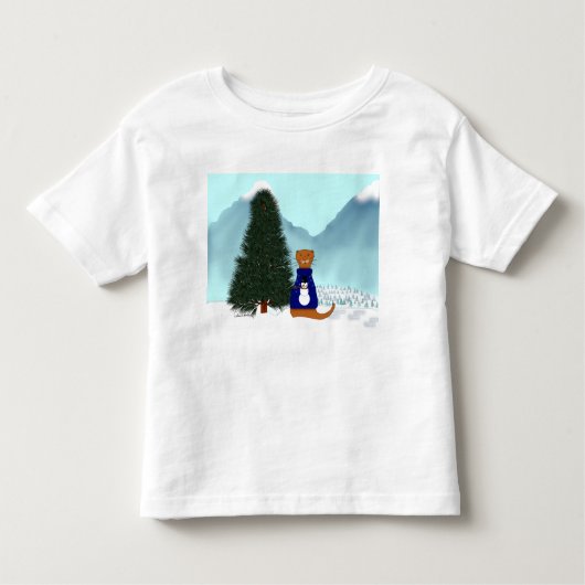 オリヴァは自分のクリスマスツリーを見つける トドラーTシャツ (正面)