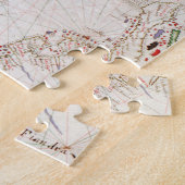 オリヴァ海のポ地中海のートラン地図 ジグソーパズル (側面)