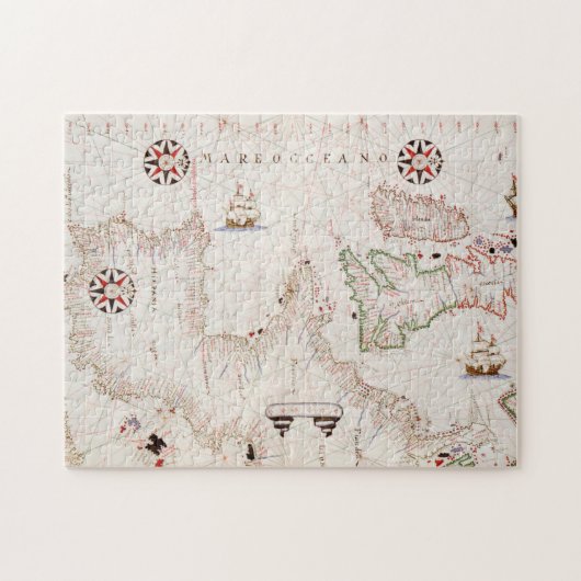 オリヴァ海のポ地中海のートラン地図 ジグソーパズル (横)