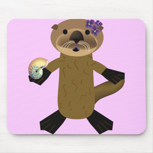 オリヴィアオッター マウスパッド (正面)