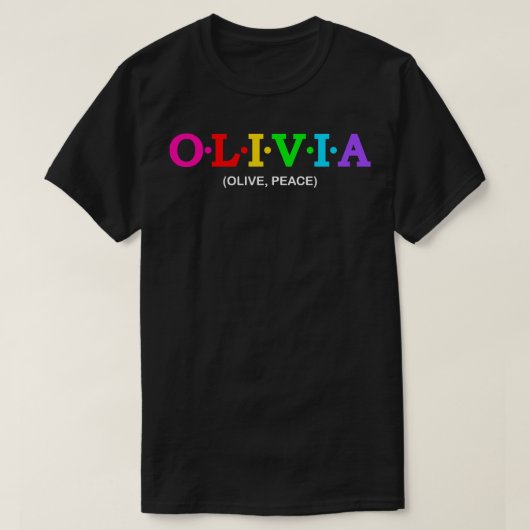 オリヴィアオリーブピース1 Tシャツ (デザイン正面)