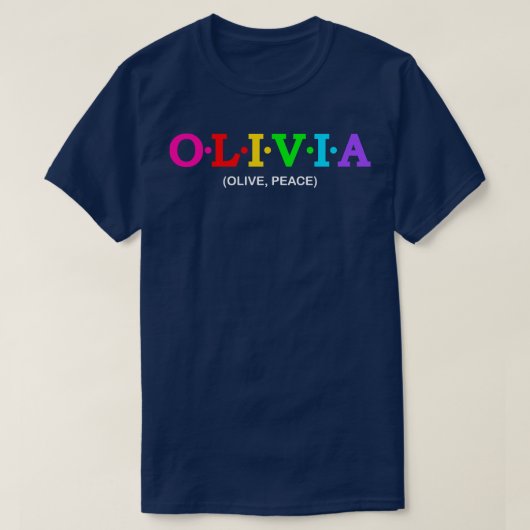 オリヴィアオリーブピース Tシャツ (デザイン正面)