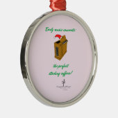 オリヴィアオルガンクリスマスストッキングプレミアムラウンド メタルオーナメント (右)