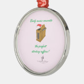 オリヴィアオルガンクリスマスストッキングプレミアムラウンド メタルオーナメント (左)