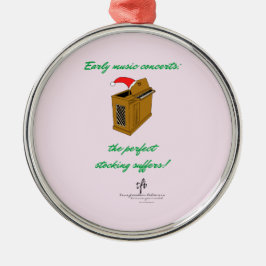 オリヴィアオルガンクリスマスストッキングプレミアムラウンド メタルオーナメント