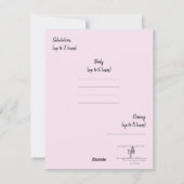 オリヴィアオルガンクリスマスストッキング シーズンカード (裏面)