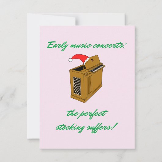 オリヴィアオルガンクリスマスストッキング シーズンカード (正面)