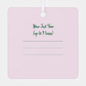 オリヴィアオルガンクリスマスストッキングSq. メタルオーナメント (裏面)