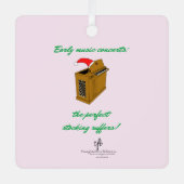 オリヴィアオルガンクリスマスストッキングSq. メタルオーナメント (正面)