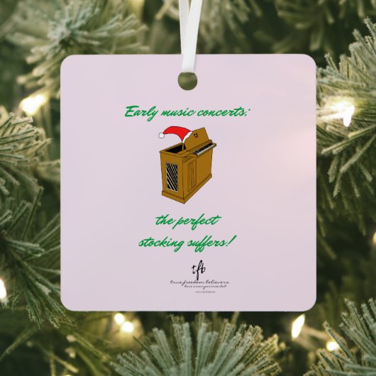 オリヴィアオルガンクリスマスストッキングSq. メタルオーナメント (インサイチュ)