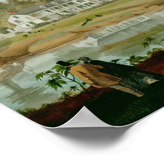 オリヴィエ農園， 1861 ポスター (角)