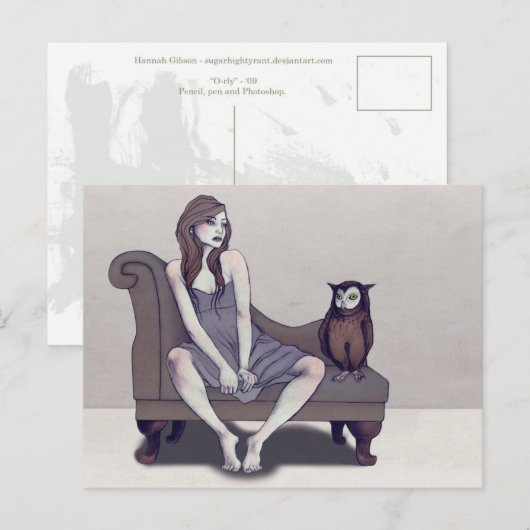 オリーはがき ポストカード (正面/裏面)