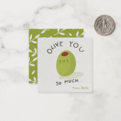 オリーブあなただけの多くの子供の教室バレンタインデー ノートカード (正面/裏面インサイチュ)