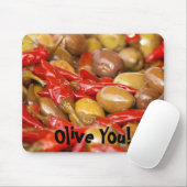 オリーブおよびjalepenosのオリーブ! mousepad マウスパッド (マウス)