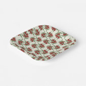 オリーブかわいらしパターン紙プレート ペーパープレート (傾斜あり)