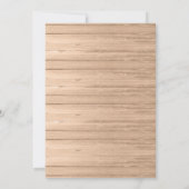 オリーブとウッドノアの箱舟の男の子の赤ちゃんシャワー 招待状 (裏面)