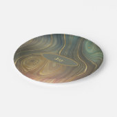 オリーブとタンアガテルック紙プレート ペーパープレート (アングル)