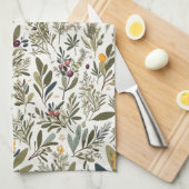 オリーブとハミニマルブエレガントパーソナライズされた キッチンタオル (四つ折り)
