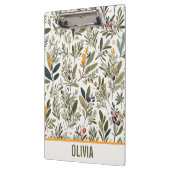 オリーブとハミニマルブエレガントパーソナライズされた クリップボード (左)