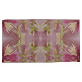 オリーブとブルゴーニュを備えたリバーシブル枕ケース 枕カバー (正面右)